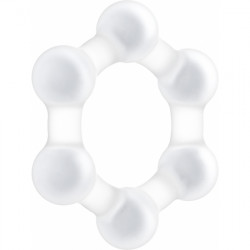 NO 83 WEIGHTED COCK RING TRANSPARENT