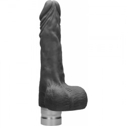 PENE REALiSTICO CON VIBRACIoN 17CM NEGRO
