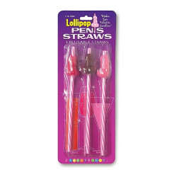 PACK DE 3 PAJITAS PIRULETAS DULCES