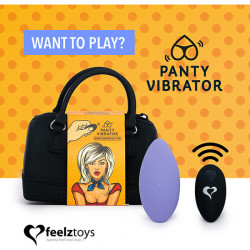 FEELZTOYS BALA VIBRADORA CON MANDO PARA BRAGUIITA MORADO