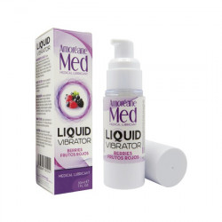 AMOREANE VIBRADOR LiQUIDO 30ML FRUTOS ROJOS