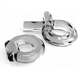 CLASSIX JUEGO DE ANILLOS PARA PAREJAS TRANSPARENTE