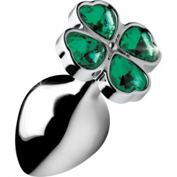 LUCKY CLOVER GEM PLUG ANAL MEDIO TREBOL PLATA