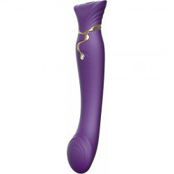 ZALO VIBRADOR REINA CLEOPATRA CON CALOR MORADO