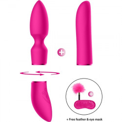 KIT VIBRADOR PLEASURE ROSA