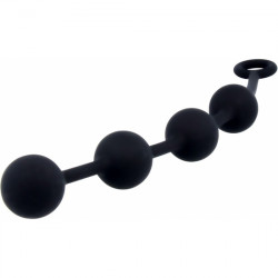 NEXUS EXCITE GANDES CUERDAS ANALES SILICONA NEGRO