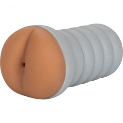 RIBBED GRIPPER TIGHT MASTURBADOR ANO MARRoN