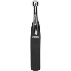 PALETA DE CUERO Y METAL NEGRO