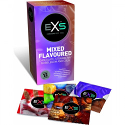 EXS CONDOMS PRESERVATIVOS SABORES 12 PACK