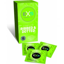 EXS CONDOMS ACAMPANADOS Y PUNTEADOS 12 PACK