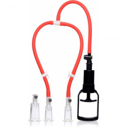 3 WAY BOMBA DE PEZON Y CLITORIS ROJO