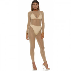 BODY DE MALLA MICRO NET MOCK NET NUDE