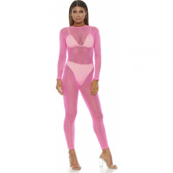 BODY DE MALLA MICRO NET MOCK NET ROSA