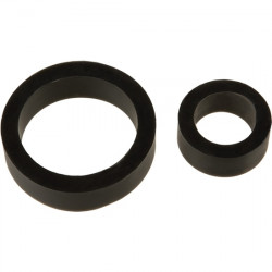 TITANMEN ANILLOS DE SILICONA PACK DOBLE NEGRO