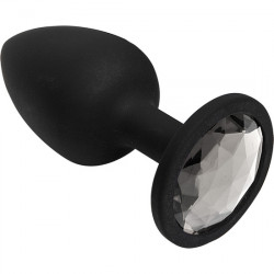 BOOTY BLING PEQUEyO PLATA PLUG SILICONA