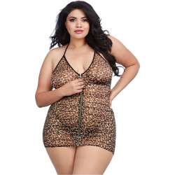 CHEMISE AND G STRING DMD LEOPARDO