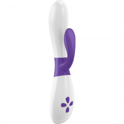 OVO K2 VIBRADOR CONEJITO BLANCO LILA