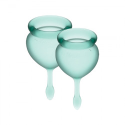 SATISFYER FEEL GOOD COPA MENSTRUAL VERDE OSCURO
