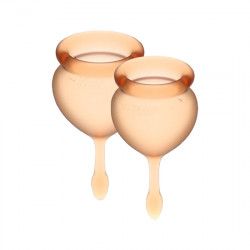 SATISFYER FEEL GOOD COPA MENSTRUAL NARANJA