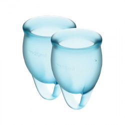SATISFYER FEEL CONFIDENT COPA MENSTRUAL AZUL