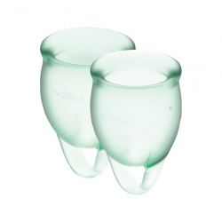 SATISFYER FEEL CONFIDENT COPA MENSTRUAL VERDE