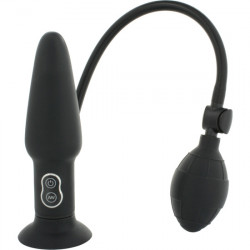 PENE ANAL HINCHABLE CON VIBRACION NEGRO