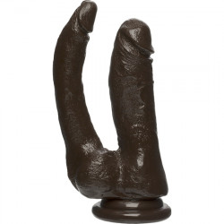 DOBLE DILDO DIPPIN D FIRMSKYN NEGRO