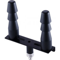 CERRADURA VAC U DOBLE NEGRO