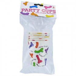 PACK 6 VASOS DE PAPEL CON PENES
