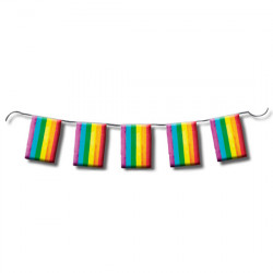 TIRA DE BANDERAS ORGULLO LGBT 10M