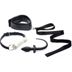 PUPPY PLAY SET BDSM NEGRO