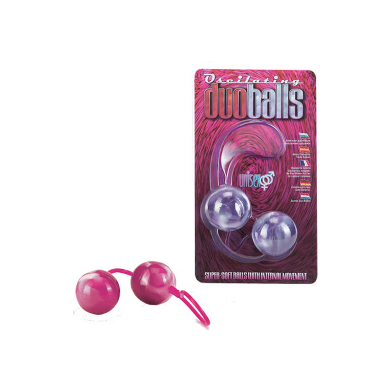 BOLAS DOBLES MARBILIZED ROSA