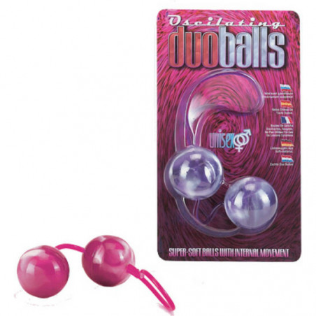 BOLAS DOBLES MARBILIZED ROSA