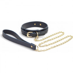 BONDAGE COUTURE COLLAR CADENA AZUL