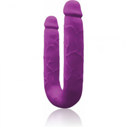 COLOURS DP PLEASURES PENE DOBLE DE SILICONA MORADO