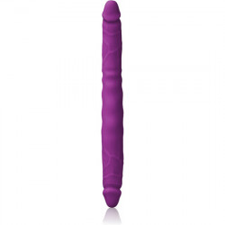 COLOURS DOUBLE PLEASURES PENE DOBLE DE SILICONA MORADO