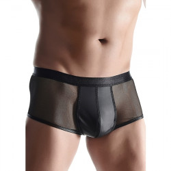 WETLOOK MESH MENS BOXERS NEGRO
