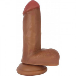 15 CM BARESKIN PENE REALISTICO CON TESTICULOS OSCURO