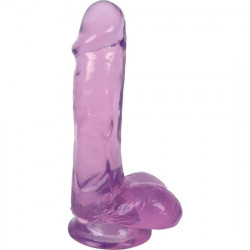 15 CM PENE REALITICO CON TESTICULOS HELADO DE UVA MORADO
