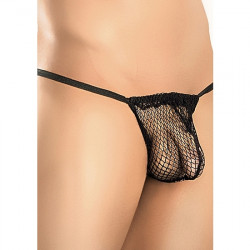 TANGA CON REJILLA NEGRO