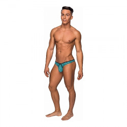 MINI TANGA TURQUESA NEGRO