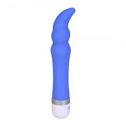 VIBRADOR DE SILICONA FLEUR DE LIS SILKY G AZUL