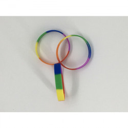 PULSERA SILICONA BANDERA LGTB