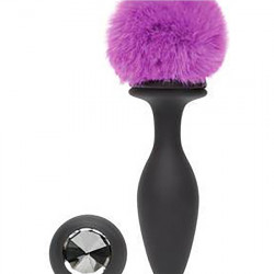 PLUG VIBRADOR GRANDE RECARGABLE NEGRO Y MORADO