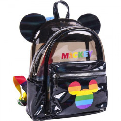 MOCHILA CASUAL MODA TRANSPARENTE DISNEY PRIDE MULTICOLOR