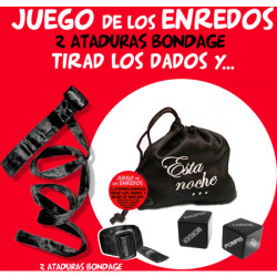 BOLSA JUEGO ENREDOS NEGRO ATADURAS2 DADOS