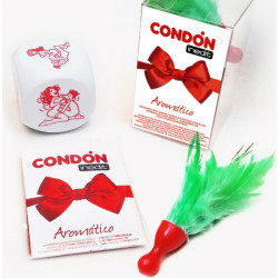 CAJA LAZO ROJO DADOCONDONPLUMA