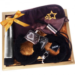 KIT 50 SOMBRAS ESTRELLAS ANTIFAZ MARRoN