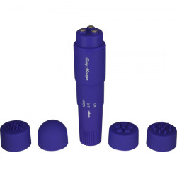 ESTIMULADOR CON CABEZALES INTERCAMBIABLES LILA