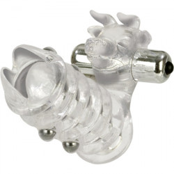 FUNDA PENE CON VIBRADOR PARA CLITORIS